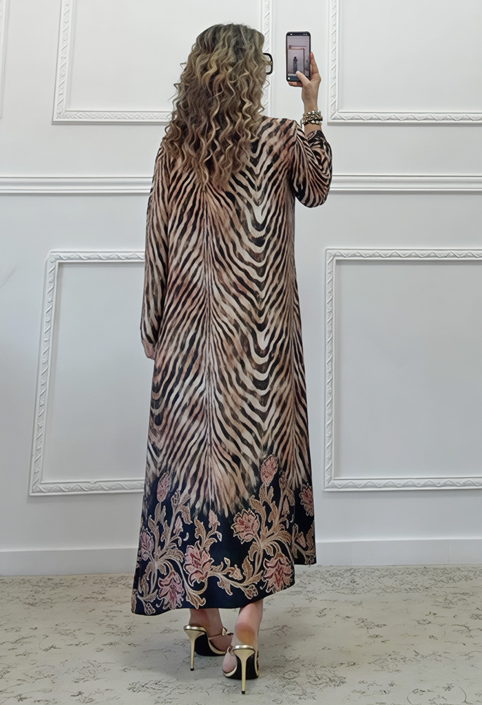 Καφτάνι με zebra print Καφτάνι με zebra print