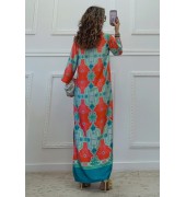 Μακρύ καφτάνι με print