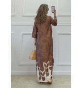 Μακρύ καφτάνι με print Μακρύ καφτάνι με print