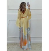 Μακρύ εμπριμέ φόρεμα
