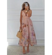 Floral φόρεμα με πιέτες Floral φόρεμα με πιέτες