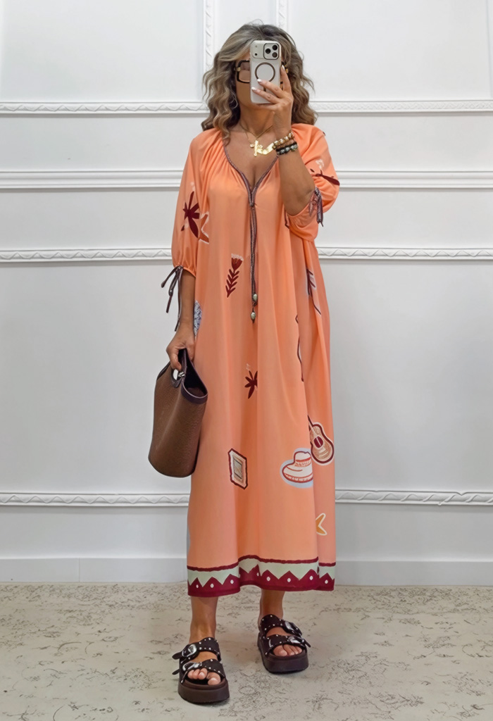 Boho μακρύ καφτάνι Boho μακρύ καφτάνι