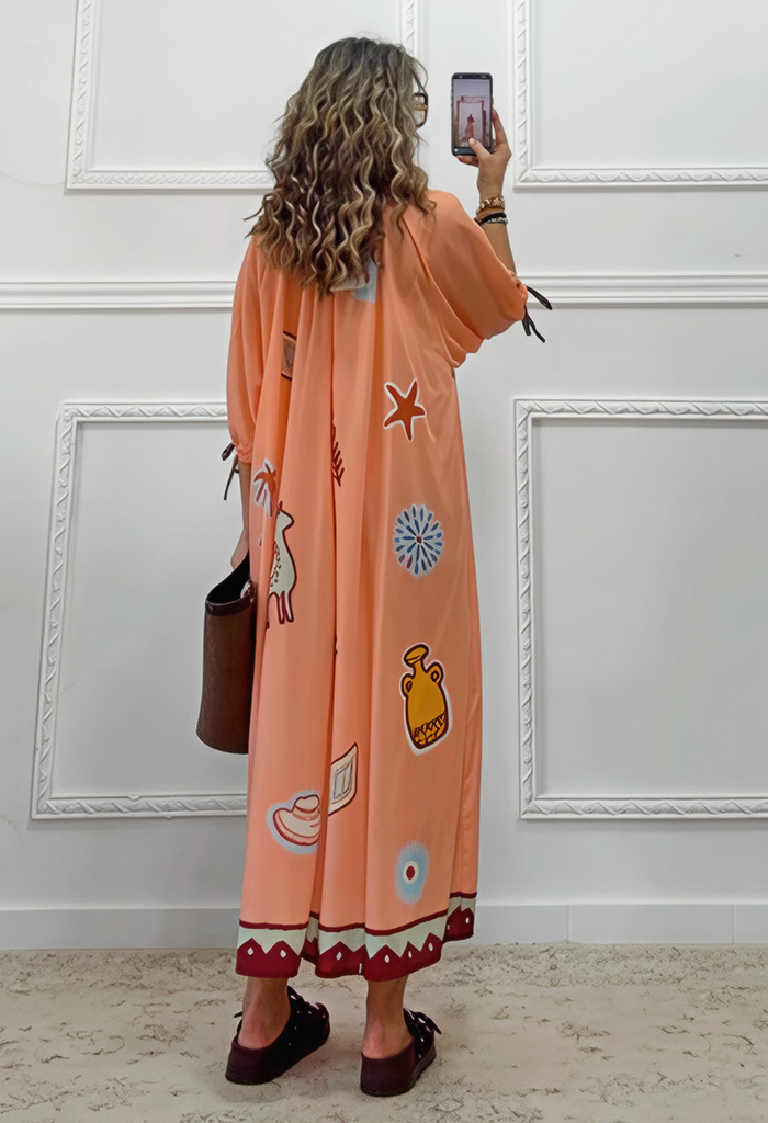 Boho μακρύ καφτάνι Boho μακρύ καφτάνι