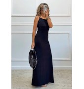 Μακρύ φόρεμα με ανοιχτή πλάτη Μακρύ φόρεμα με ανοιχτή πλάτη