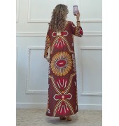 Μακρύ καφτάνι με print