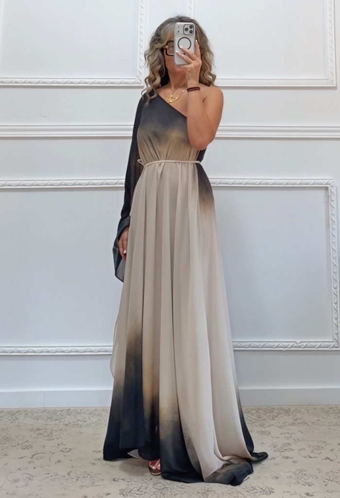 Maxi φόρεμα με έναν ώμο