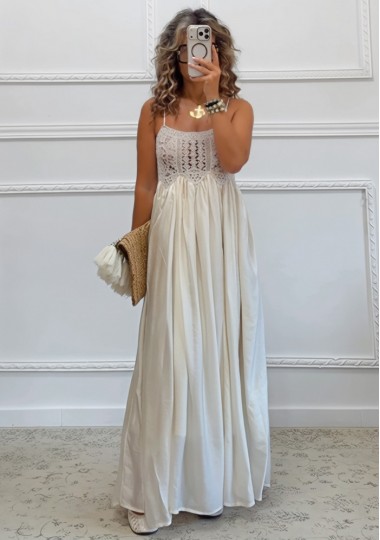 Boho μακρύ φόρεμα