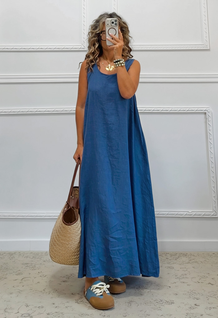 Oversized λινό φόρεμα Oversized λινό φόρεμα