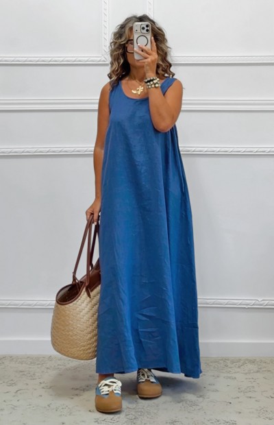 Oversized λινό φόρεμα Oversized λινό φόρεμα