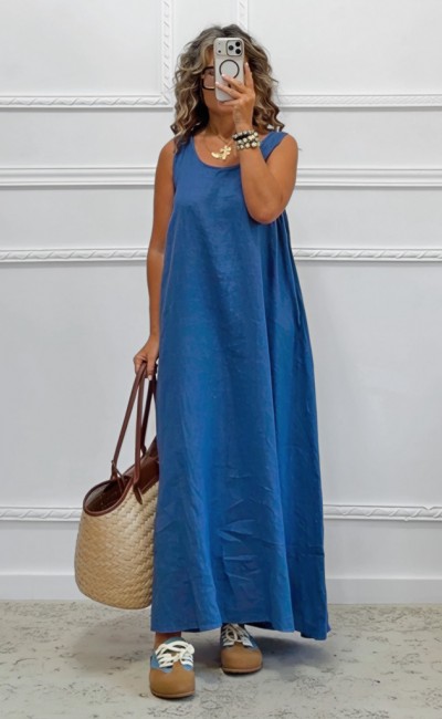 Oversized λινό φόρεμα Oversized λινό φόρεμα