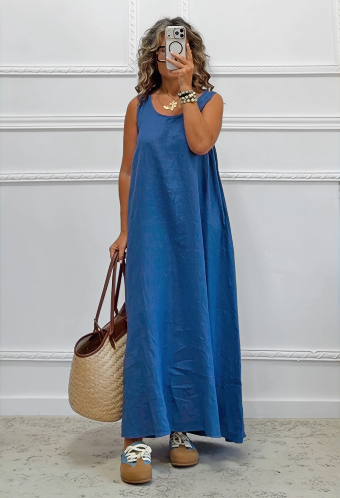 Oversized λινό φόρεμα Oversized λινό φόρεμα