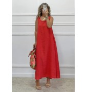 Oversized λινό φόρεμα Oversized λινό φόρεμα