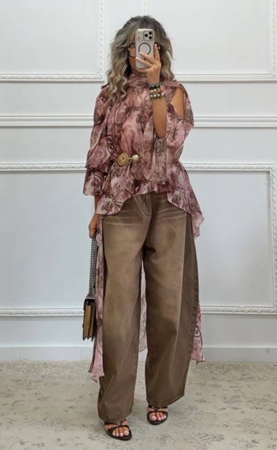 Boho ασύμμετρη τουνίκ Boho ασύμμετρη τουνίκ