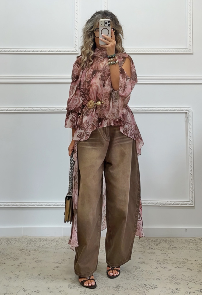Boho ασύμμετρη τουνίκ Boho ασύμμετρη τουνίκ