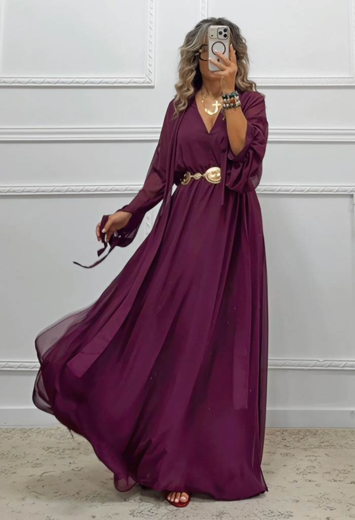 Maxi φόρεμα μπορντό Maxi φόρεμα μπορντό