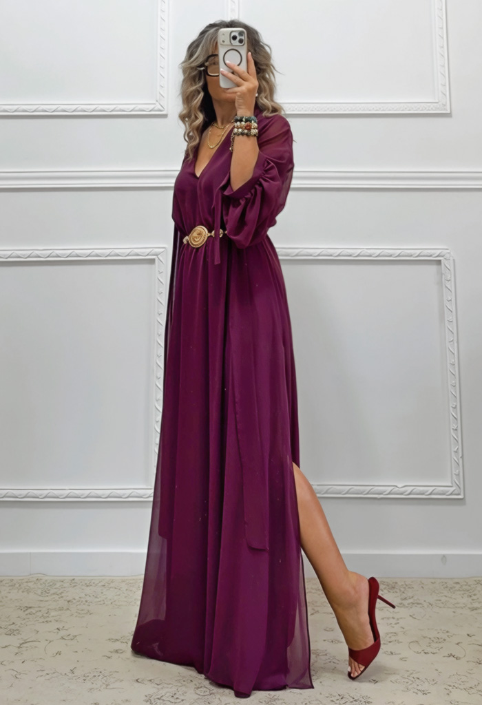 Maxi φόρεμα μπορντό Maxi φόρεμα μπορντό