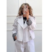 Bomber denim λευκό Bomber denim λευκό