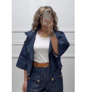 Oversized τζιν μπουφάν