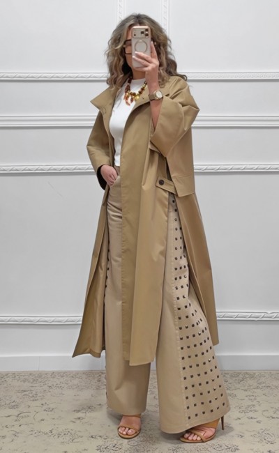 Καμπαρντίνα μπεζ του πούρου