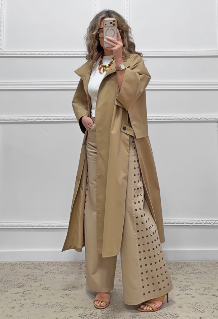 Καμπαρντίνα μπεζ του πούρου