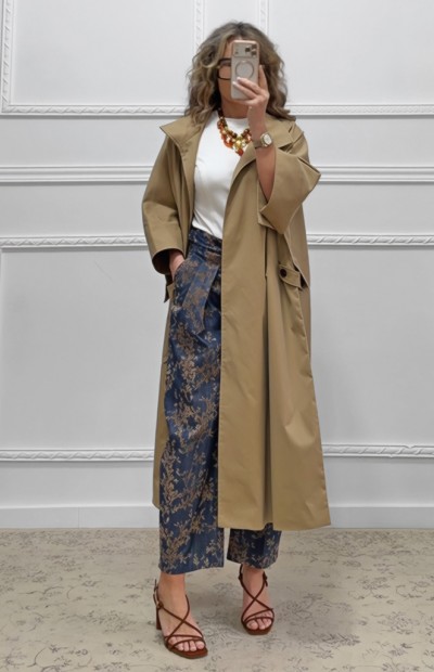 Καμπαρντίνα μπεζ του πούρου