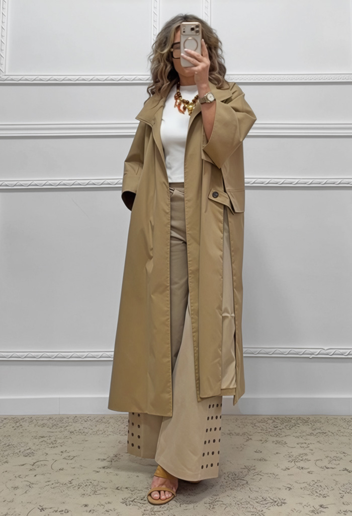 Καμπαρντίνα μπεζ του πούρου