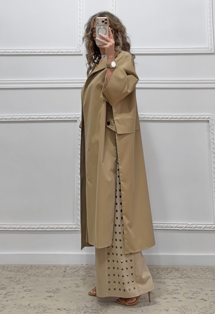 Καμπαρντίνα μπεζ του πούρου