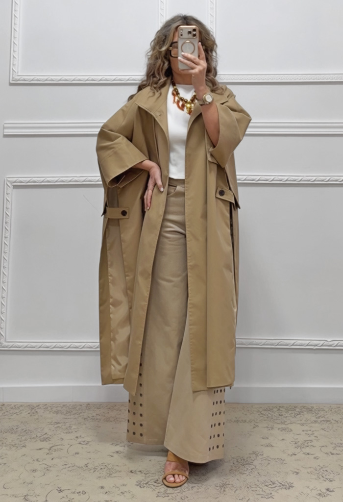 Καμπαρντίνα μπεζ του πούρου