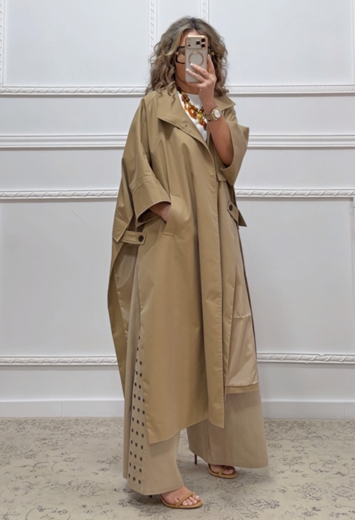 Καμπαρντίνα μπεζ του πούρου