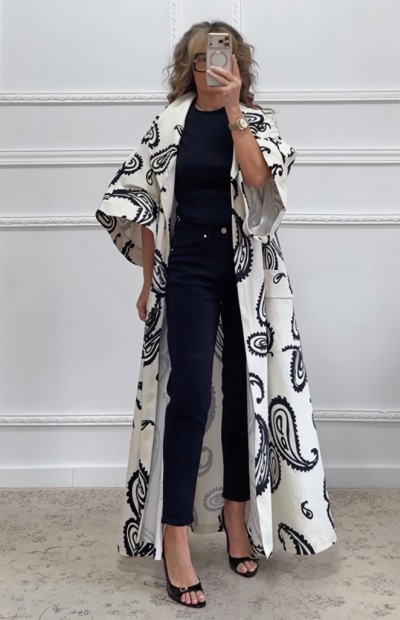 Μακρύ printed κιμονό