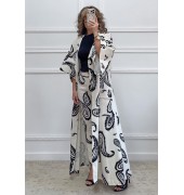 Εφαρμοστό παντελόνι εμπριμέ