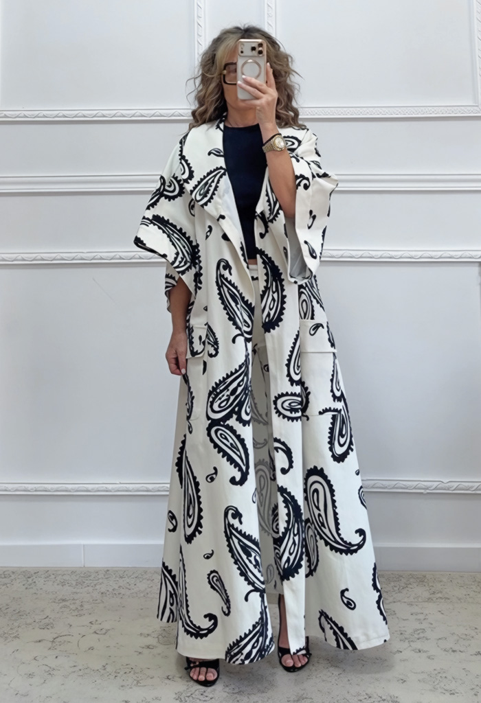 Μακρύ printed κιμονό