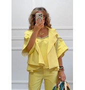 Oversized μπολερό κίτρινο Oversized μπολερό κίτρινο