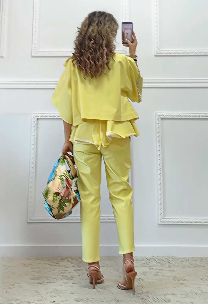 Oversized μπολερό κίτρινο Oversized μπολερό κίτρινο