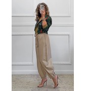 Cropped jacket με παγιέτες