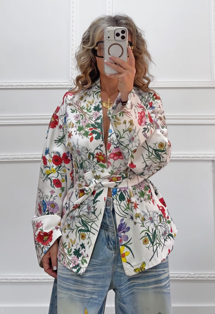 Floral κιμονό