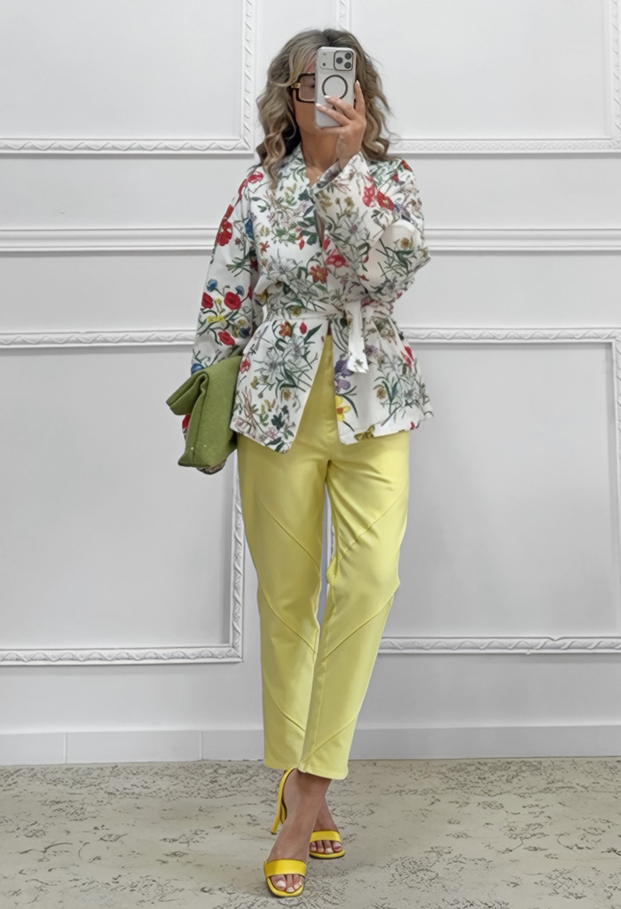 Floral κιμονό