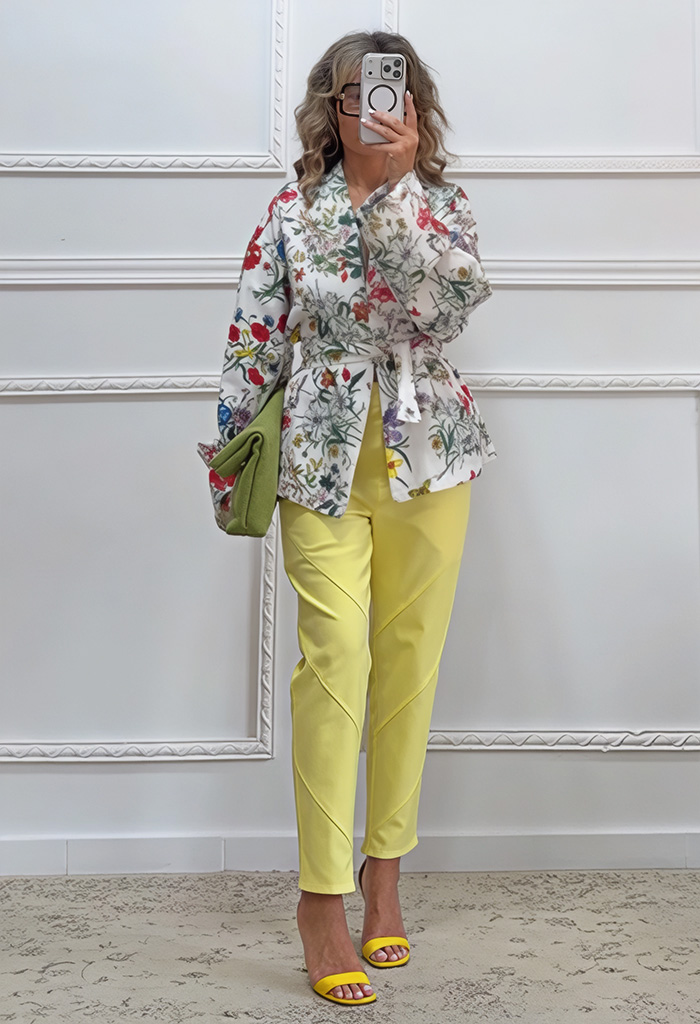 Floral κιμονό