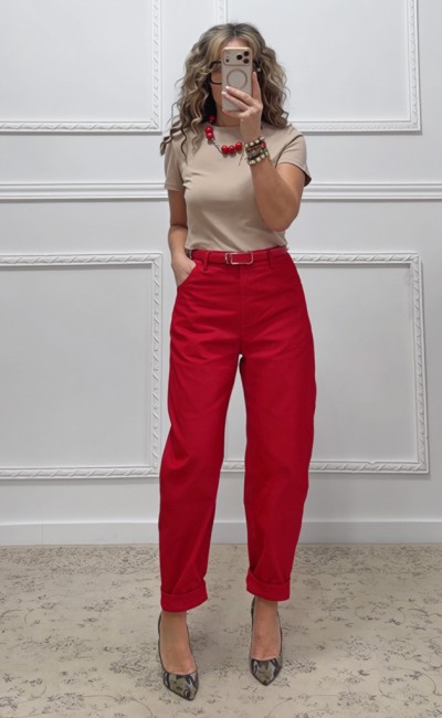 Τζιν παντελόνι κόκκινο