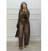 Boho πουκαμίσα χακί Boho πουκαμίσα χακί