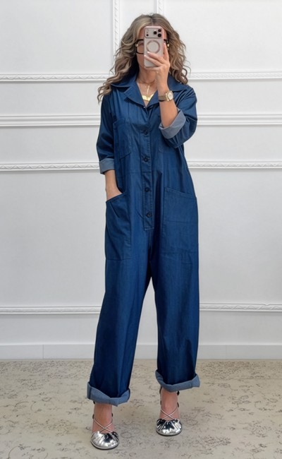 Ολόσωμη φόρμα σε super baggy γραμμή