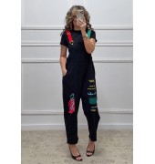 Denim σαλοπέτα μαύρη