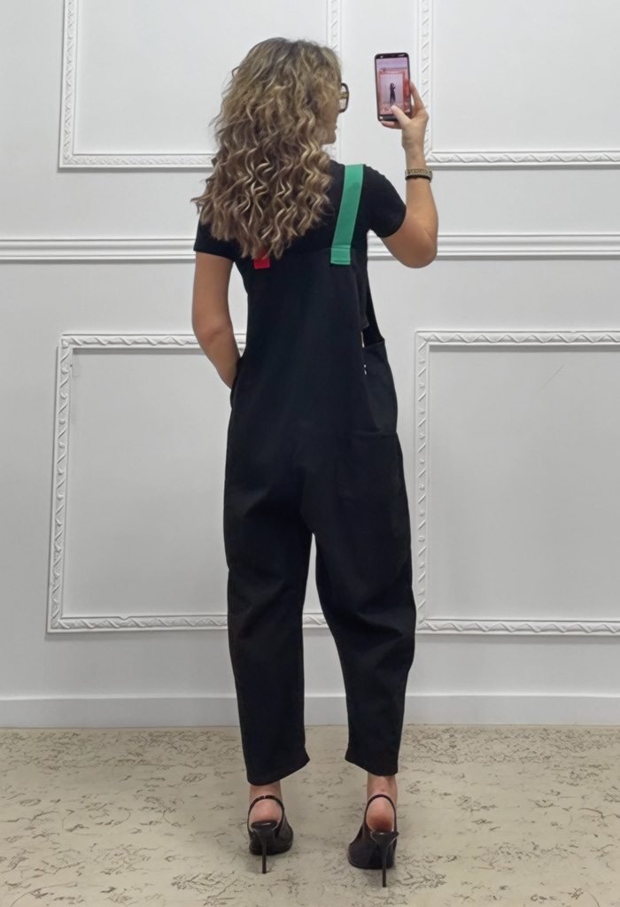 Denim σαλοπέτα μαύρη