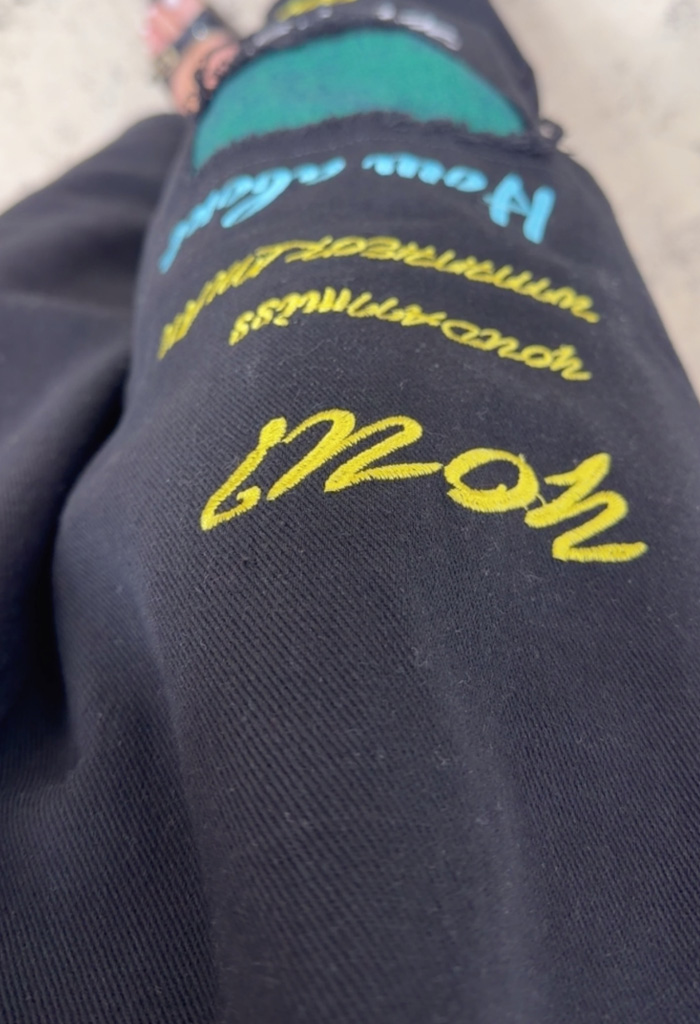 Denim σαλοπέτα μαύρη