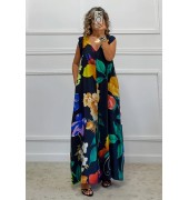 Oversized ολόσωμη φόρμα floral