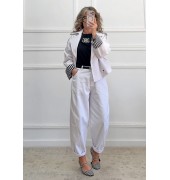 Bomber denim λευκό Bomber denim λευκό