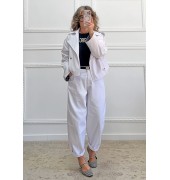 Bomber denim λευκό Bomber denim λευκό