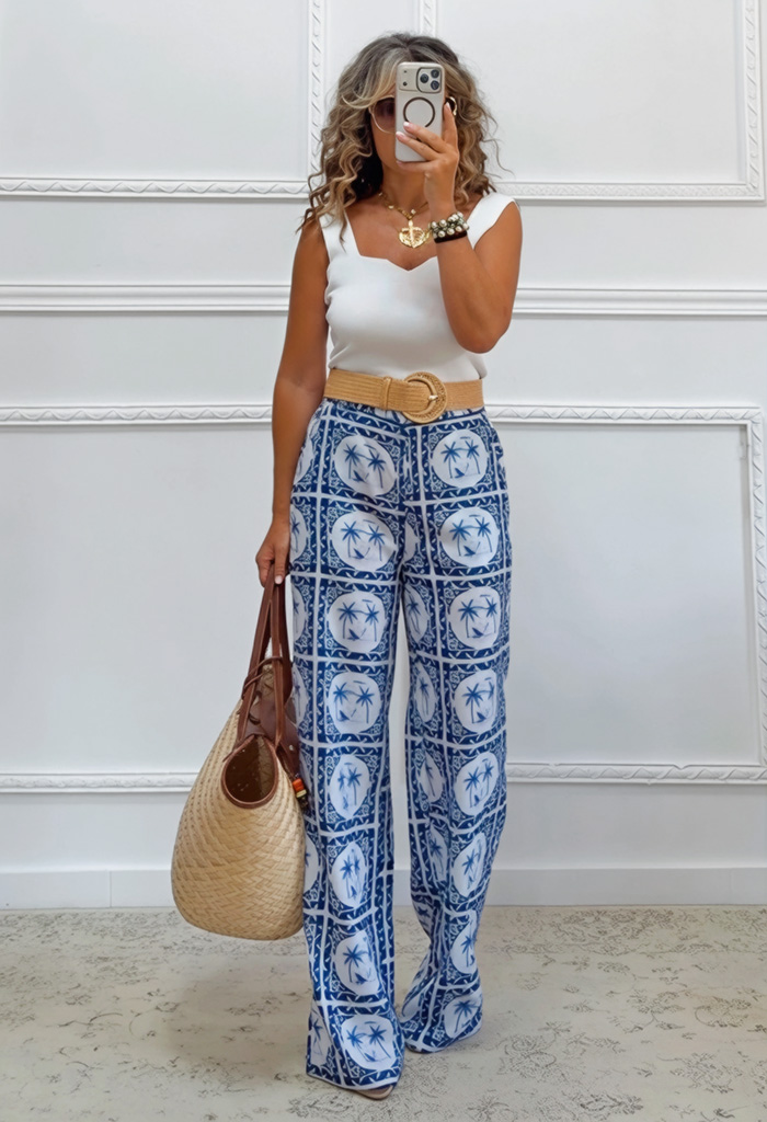 Wide leg παντελόνα Wide leg παντελόνα