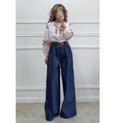 Ψηλόμεση παντελόνα μπλε Ψηλόμεση παντελόνα μπλε