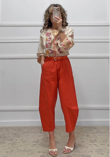 Boho πουκαμίσα με κεντήματα